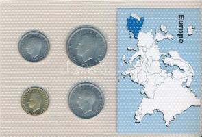 Spanyolország 1975. 1P - 50P (4xklf) "Európa pénzérméi" vákuum csomagolt forgalmi érme öss...