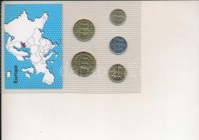 Észtország 1994-2004. 10s - 5K (5xklf) "Európa pénzérméi" vákuum csomagolt forgalmi érme ö...