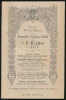 1888 A C. D. Magirus tűzoltószer és felszerelés gyártó vállalat képes termékkatalógusa 48p.   Image product catalog of Magirus fire extinguishing agent and equipment manufacturing company