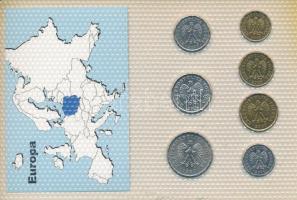 Lengyelország 1992-2005. 1g - 1Zl (7xklf) "Európa pénzérméi" vákuum csomagolt forgalmi érm...