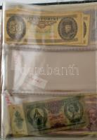 29db-os vegyes Pengő, Forint és jugoszláv bankjegytétel, szennyezett albumban T:vegyes