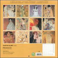 2020 Gustav Klimt falinaptár, 30x30 cm