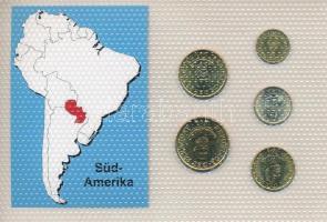 Paraguay 1992-1996. 1G - 100G (5xklf) "Dél Amerika pénzérméi" vákuum csomagolt forgalmi ér...