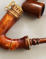 12 darab pipa, közte faragott, illetve jobb Bruyére darabok, Jeantet, stb