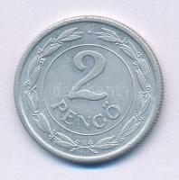 1941. 2P Al "hullámos talpú" T:AU,XF
Hungary 1941. 2 Pengő Al "base of 2 is wavy&quo...