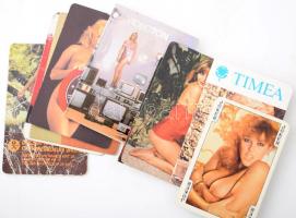 11 db erotikus kártyanaptár, közte egy sérült