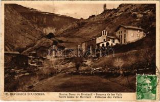 Meritxell, Notre Dame de Meritxell, Patronne des Vallées. TCV card (EK)