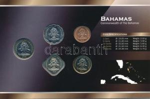 Bahamák 1992-2007. 1c - 25c (5xklf) forgalmi összeállítás kartonlapon T:UNC
Bahamas 1992-2007. 1 Ce...