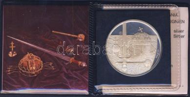 1978. "Koronázási jelvények" Ag emlékérem 27g T:PP Eredeti dísztokban, tanúsítvánnyal!