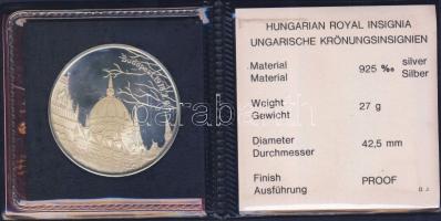 1978. "Koronázási jelvények" Ag emlékérem 27g T:PP Eredeti dísztokban, tanúsítvánnyal!