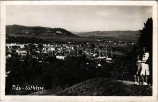 1940 Dés, Dej; látkép / general view. photo (szakadás / tear)