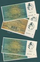 Ukrajna DN 5 db modern részvény 100Gr (3x), 500Gr (1x), 1000Gr (1x) értékben T:I