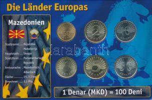 Makedónia 1993-2014. 50d - 50D (6xklf) "Az Európai Unió országai" forgalmi összeállítás ka...