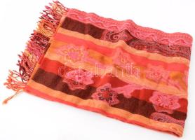 Narancsos - sárgás árnyalatú stóla, 66x200 cm