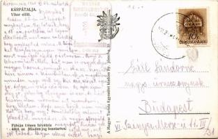 1941 Kárpátalja, Transcarpathia; vihar előtt, túrázók. A Magyar Turista Egyesület kiadása, Fábián Dé...