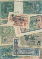 Német Birodalom / Császárság + Weimari Köztársaság 1904-1929. 11 klf bankjegy T:II,II/III,III