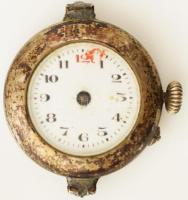 Zsebóra beépítés, ezüst (Ag) tokkal, tisztításra szorul, d: 25 mm, 13,6 g