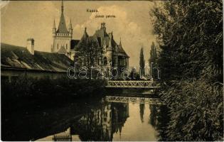1909 Kassa, Kosice; Jakab palota. Nyulászi Béla kiadása / palace, bridge (ázott sarkak / wet corners)