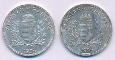 1938-1939. 1P Ag (2xklf) T:AU,XF Adamo P6