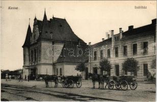 Kassa, Kosice; Indóház, vasútállomás. Varga Bertalan kiadása / railway station