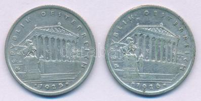 Ausztria 1925-1926. 1Sch Ag (2xklf) T:XF Austria 1925-1926. 1 Schilling Ag (2xdiff) C:XF Krause KM#2840