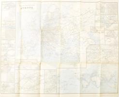 cca 1910 Németország és a környező országok vasúthálózata, valamint Európa fő közlekedési útvonalai,...