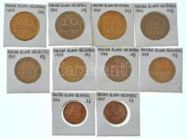 1946-1950. 2f-20f (10xklf) T:AU-VF