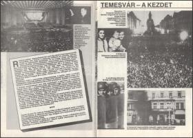 1990 Egy forradalom képes krónikája, az Ország-Világ különszáma az 1989-es romániai forradalomról, f...