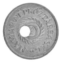 1960. 2f Al technológiai hibás veret (látványosan félrecsúszott lyukasztás) T:VF Adamo F1.1