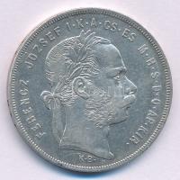 1879KB 1Ft Ag "Ferenc József / Középcímer" T:XF
Adamo M15