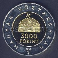 1999. 3000Ft Ag "Államalapítás 1000. évfordulója" T:PP Csak 5000db!