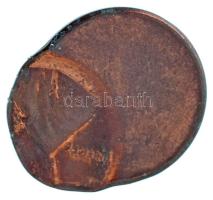 Amerikai Egyesült Államok DN (1982-2008). 1c bronzozott Zn "Lincoln" technológiai hibás veret (látványosan félrecsúszott veret) (2,54g) T:XF USA ND (1982-2008). 1 Cent bronzed Zn "Lincoln" technological error (spectacularly slipped struck) (2,54g) C:XF Krause KM#201a