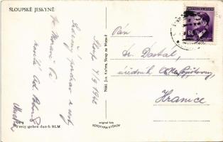 1942 Sloupské Jeskyne / cave interior