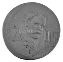 Mexikó 1975. 20c Cu-Ni technológiai hibás veret (látványosan félrecsúszott veret) T:XF Mexico 1975. 20 Centavos Cu-Ni technological error (spectacularly slipped struck) C:XF Krause KM#442