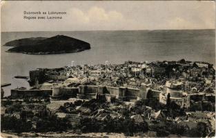 Dubrovnik, Ragusa; Otok Lokrum. J. Tosovic / látkép, vár, sziget, kikötő / general view, castle, island, port (EK)