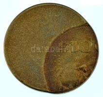 Mexikó DN (1984-1992) 100P Al-bronz technológiai hibás veret (látványosan félrecsúszott veret) T:XF Mexico ND (1984-1992) 100 Pesos Al-bronze technological error (spectacularly slipped struck) C:XF Krause KM#493