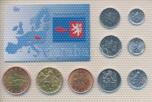 Csehszlovákia 1993-2002. 10h - 50K (9xklf) "Európa pénzérméi" vákuum csomagolt forgalmi ér...