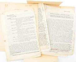 cca 1969-1973 Petra-Szabó Gizella lektori jelentései, főként német szerzők műveiről, 18 db gépirat (egy német, a többi magyar nyelven), változó állapotban