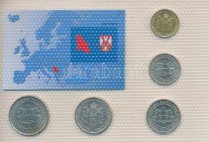Szerbia 2003-2006. 1D - 20D (5xklf) "Európa pénzérméi" vákuum csomagolt forgalmi érme össz...