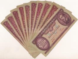 1949. 100Ft (10x) mind különféle sorozatszámmal T:F Adamo F28