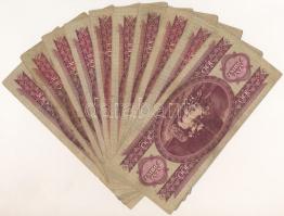 1949. 100Ft (10x) mind különféle sorozatszámmal T:F
Adamo F28