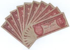 1949. 100Ft (10x) mind különféle sorozatszámmal T:F Adamo F28