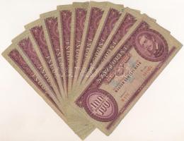 1962. 100Ft (10x) mind különféle sorozatszámmal T:F,VG Adamo F31