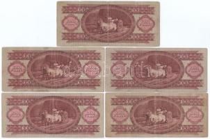 1962. 100Ft (5x) mind különféle sorozatszámmal T:VG
Adamo F31