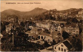 Eisenach, Blick vom Kurhaus Hotel Fürstendorf. Verlag Paul Roth / general view, spa, hotel (EK)