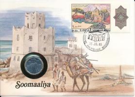 Szomália 1976. 10s felbélyegzett borítékban, bélyegzéssel, német nyelvű tájékoztatóval T:UNC Somalia 1976. 10 Senti in envelope with stamp, cancellation, with German description C:UNC