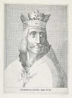 Lenkey Zoltán (1936-1983): Szapolyai János magyar király (1526-1240). Rézkarc, papír, jelzett, 40x29 cm