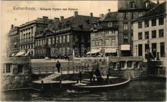 Kobenhavn, Kjobenhavn, Kopenhagen, Copenhagen; Kongens Nytorv ved Nyhavn, Ritzau Tobak