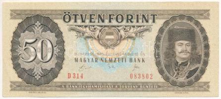 1989. 50Ft "D 314 083802" T:F szép papír Adamo F23