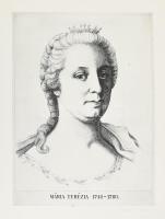 Kovács Imre (1944-): Mária Terézia. Rézkarc, papír, jelzett, 39,5×29 cm
